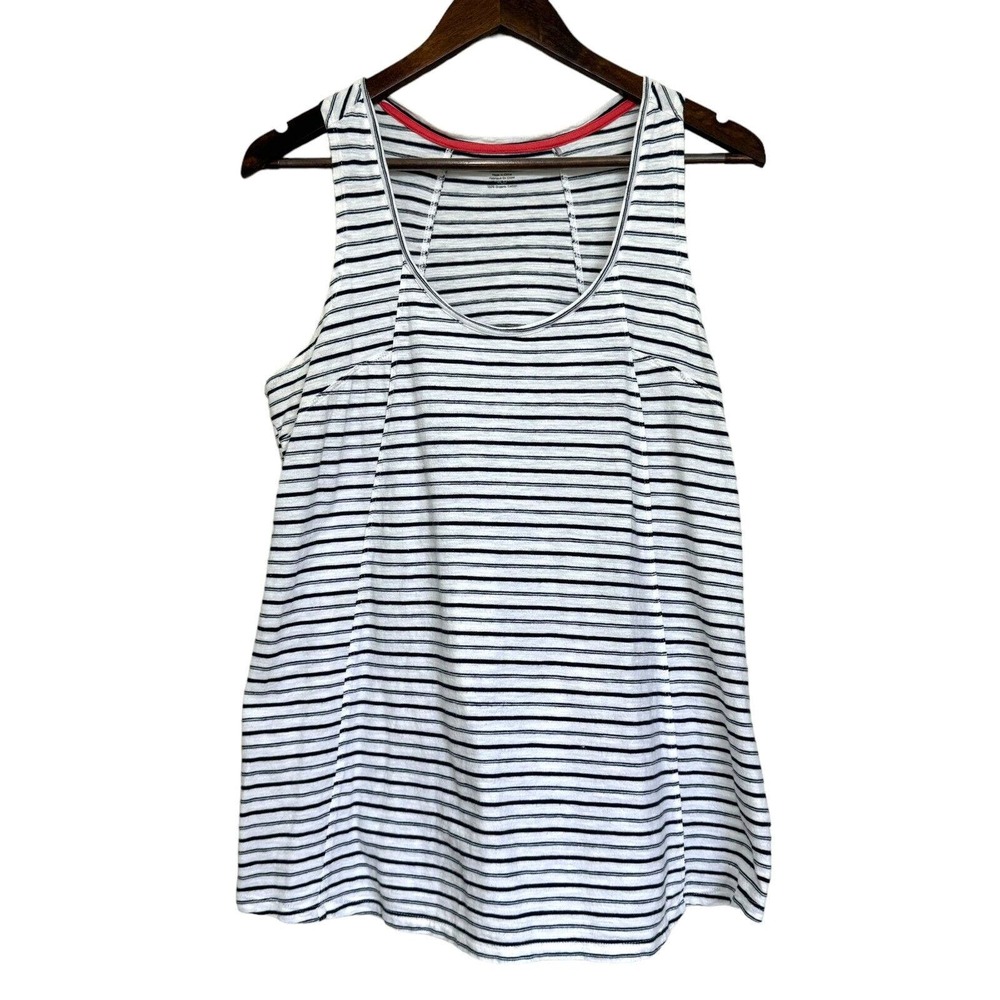Toad & Co Paintbrush Tank Sz M Stripe Racerback Organic Cotton Gorpcore Normcore